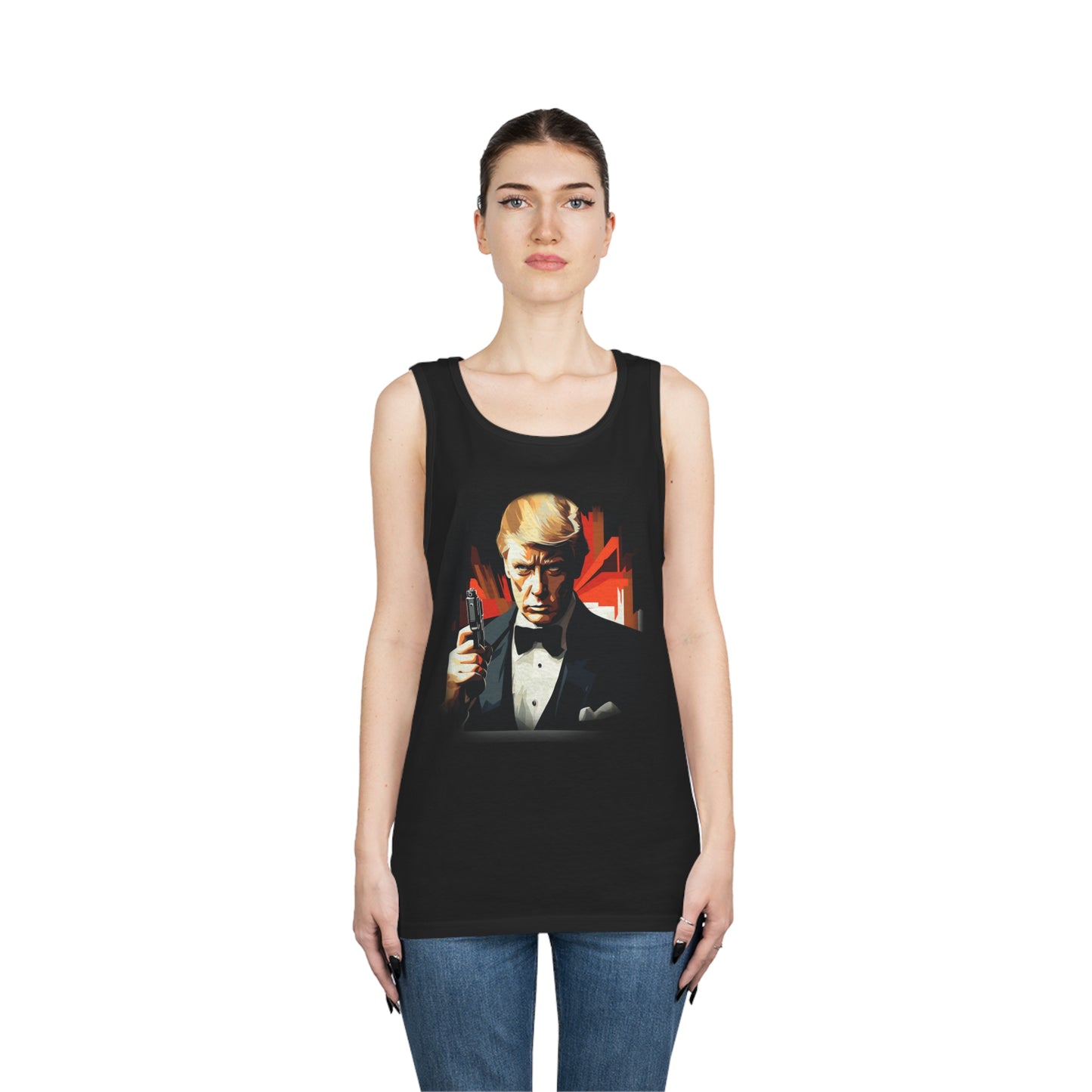 Trumpfinger Black Tank Top