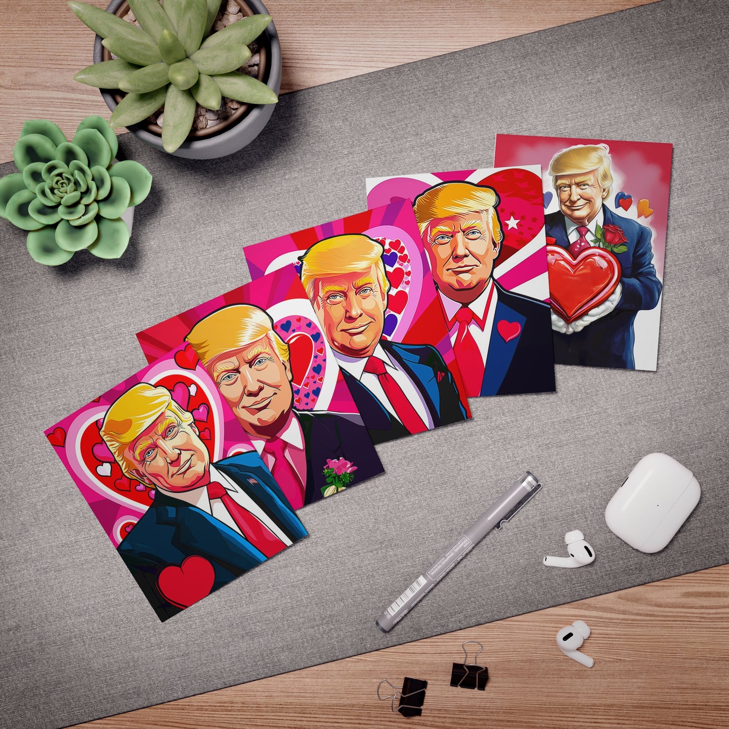Daddy Trump Loves You - Valentine's Day Cards (5 pack w/envelopes)