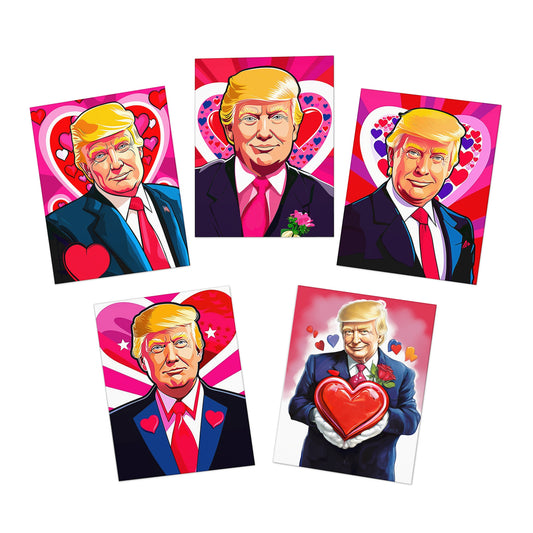 Daddy Trump Loves You - Valentine's Day Cards (5 pack w/envelopes)